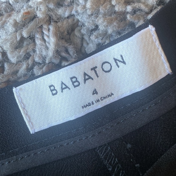 BABATON Black Wide Leg Cropped Pants Size 4 - Picture 4 of 10